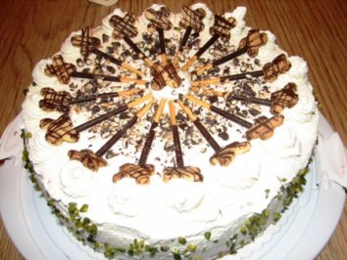 Beschwipste Pfirsichtorte (28er Springform, 16 Stücke) - Rezept ...