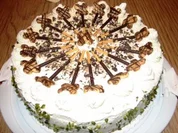 Beschwipste Pfirsichtorte (28er Springform, 16 Stücke) - Rezept