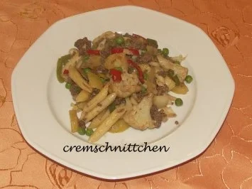 Gemüse - Hack - Pfanne - Rezept