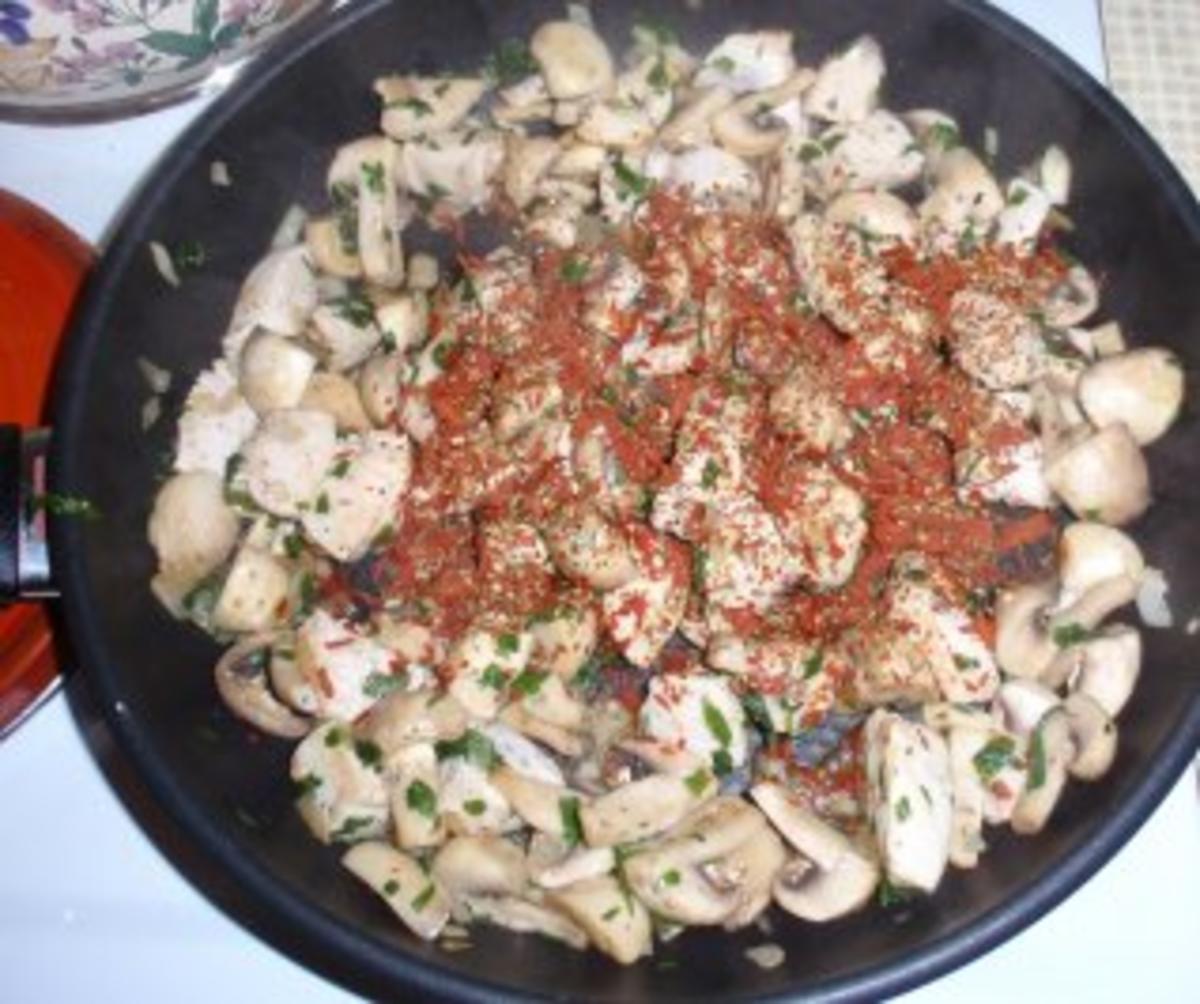 Champignon-Putengeschnetzeltes mit Spaghetti - Rezept - Bild Nr. 4