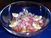 Radischen-Birnensalat - Rezept