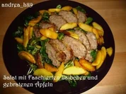 Rezept: Vogerlsalat mit Faschiertem und รpfeln Vogerlsalat mit Faschiertem und รpfeln - Rezept