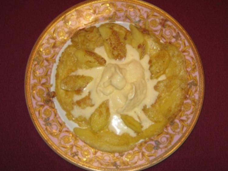 Apfelpfannkuchen mit Apfeleis - Rezept mit Bild - kochbar.de