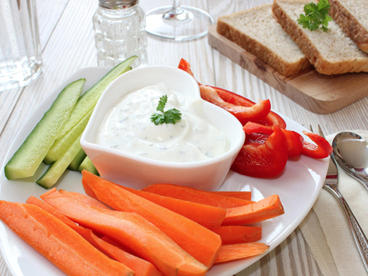 Dip für Rohkost ( Möhren, Paprika etc. ) oder aus Aufstrich für Kräcker - Rezept - Bild Nr. 2