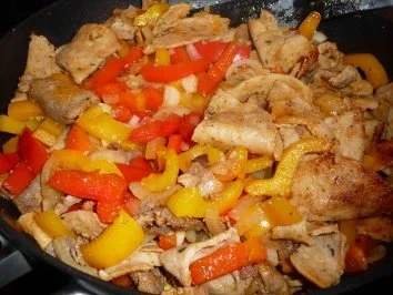 Paprika-Gyros mit Knofi-Dip - Rezept - Bild Nr. 7