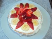 Mini Erdbeer-Bananen Torte - Rezept