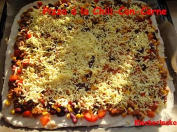Pizza á la Chili Con Carne - einfach - 497 kcal/100g