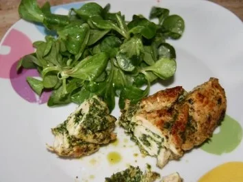 Huhn: Hähnchenröllchen mit Bärlauch-Pesto - Rezept - Bild Nr. 5