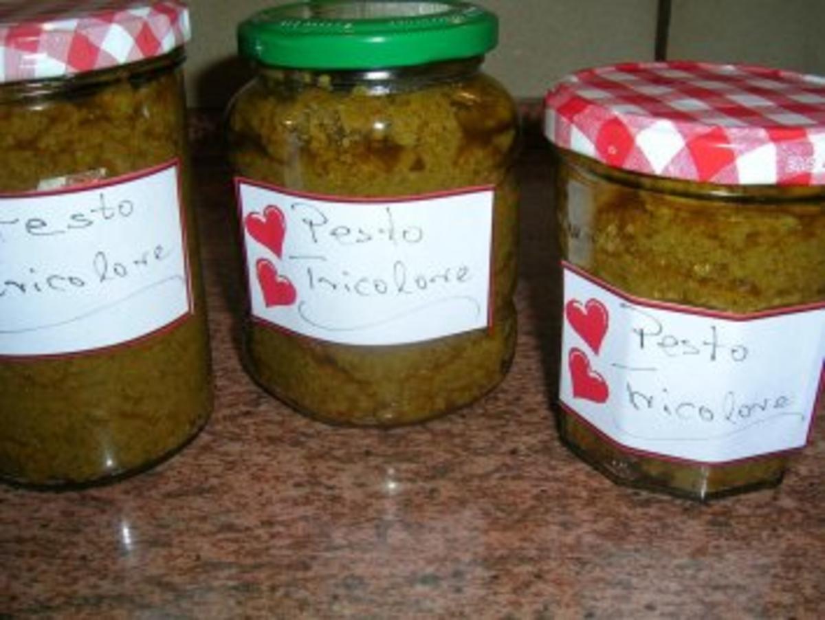Pesto Tricolore - sehr lecker zu Nudelgerichten - Rezept - Bild Nr. 2