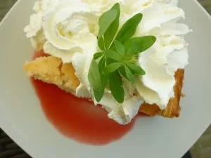 Rezept: Mascarponetorte" Erdbeer- Rhabarber" an Erdbeerlimes-Spiegel und Schlagsahnehaube Mascarponetorte" Erdbeer- Rhabarber" an Erdbeerlimes-Spiegel und Schlagsahnehaube - Rezept