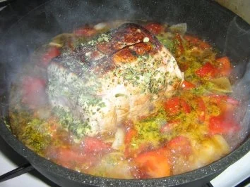 Rezept: Broccoli- Mozzarella Braten mit Brät in Tomatencremesauce Bild Nr. 4 Broccoli- Mozzarella Braten mit Brät in Tomatencremesauce - Rezept - Bild Nr. 4