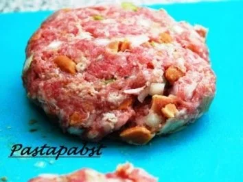 Erdnussfrikadellen mit buntem Bulgur - Rezept - Bild Nr. 4