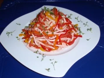 Bunter Wurstsalat - Rezept - Bild Nr. 5