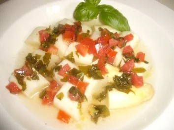 Tomaten-Basilikum-Vinaigrette zu Spargel - Rezept - Bild Nr. 4