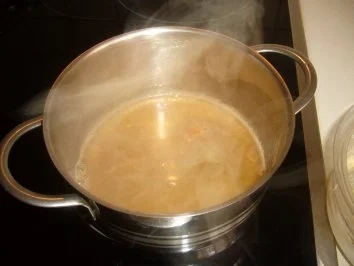 Hähnchenbrust mit grünen Spargel und Orangen-Graphefruitbutter - Rezept - Bild Nr. 3