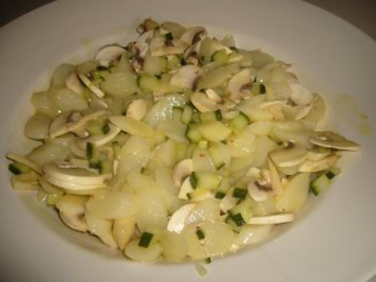 Spargel-Champignons-Gurkensalat - Rezept - Bild Nr. 4
