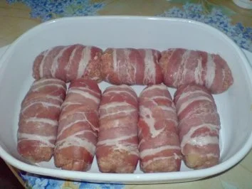 Rezept: Eingewickelte Hackfleischröllchen Bild Nr. 3 Eingewickelte Hackfleischröllchen - Rezept - Bild Nr. 3