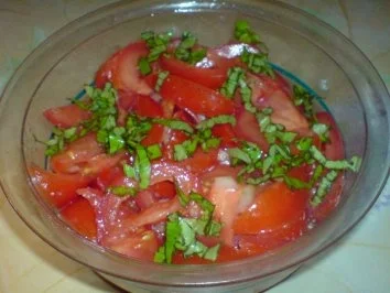 Rezept: Tomatensalat Tomatensalat - Rezept