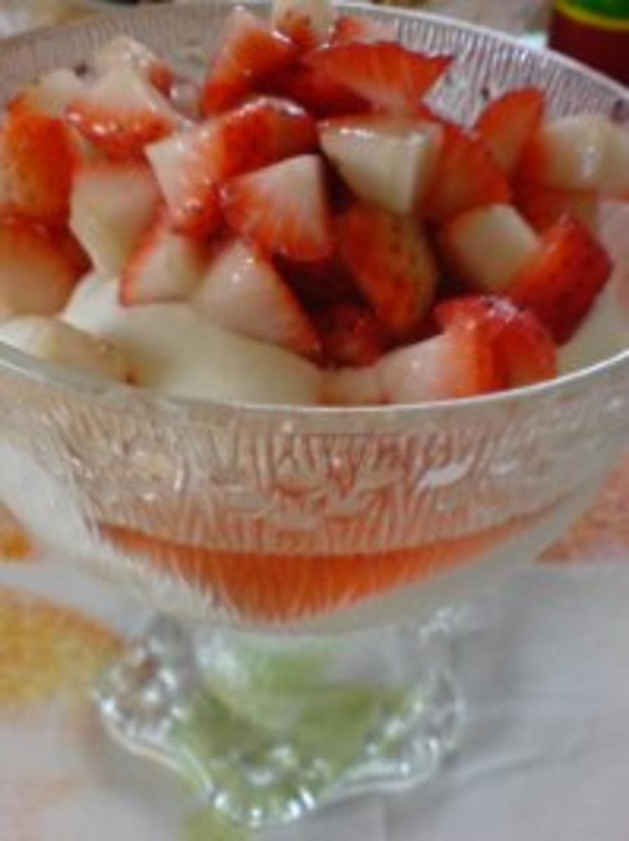 Pfefferminzcreme mit Erdbeeren - Rezept - Bild Nr. 9