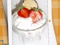 Schokokuss-Dessert mit Erdbeeren - Rezept