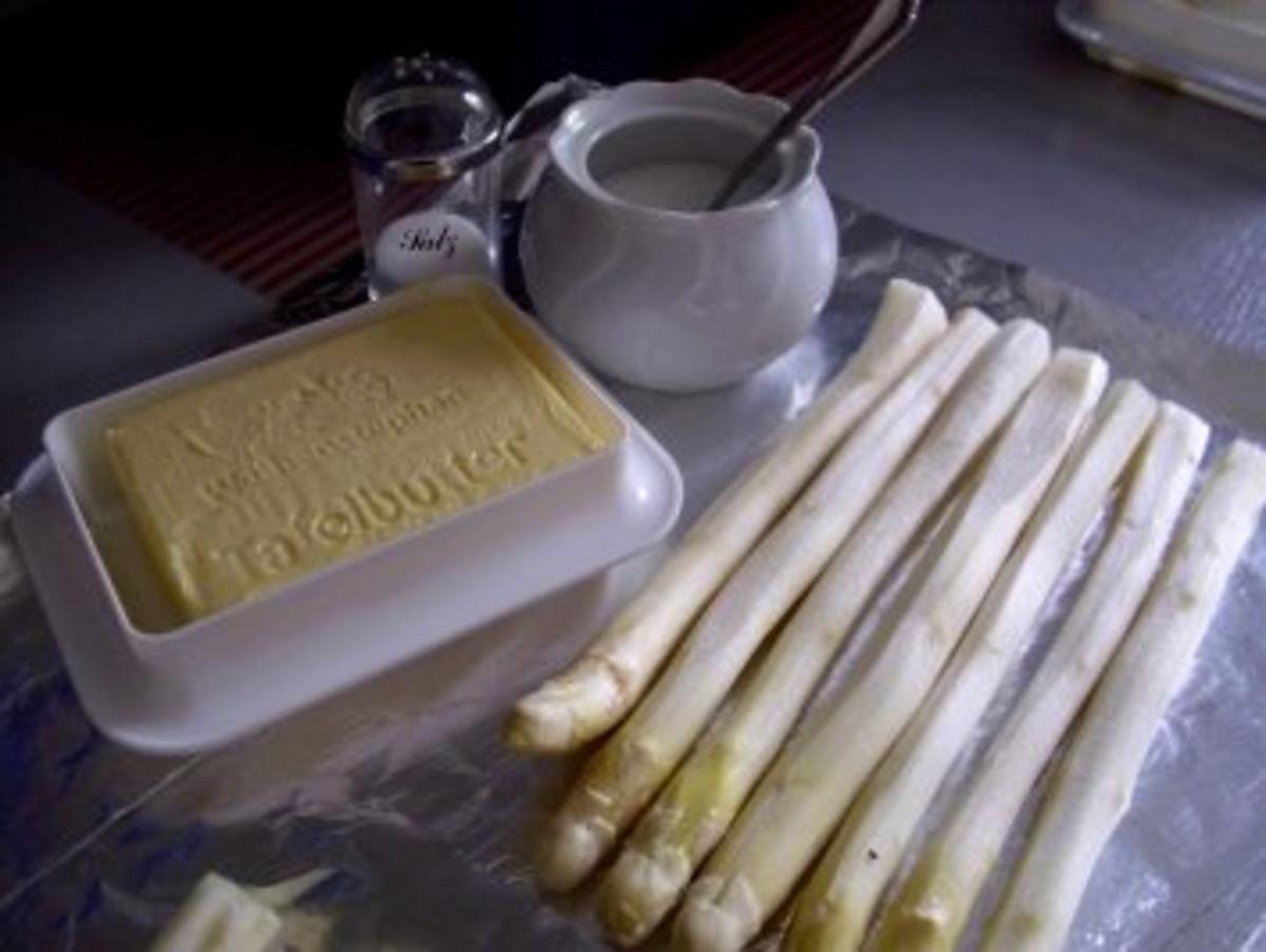 Spargel in Alufolie im Ofen gegart - Rezept - Bild Nr. 2