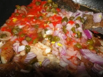 Brathering mit Oliven,  Anchovis.....                (Fotos) - Rezept - Bild Nr. 8