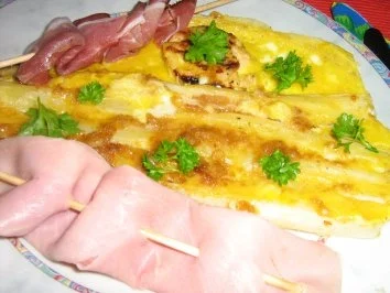 Spargel-Fritata mit Schinkenspießchen - Rezept - Bild Nr. 4