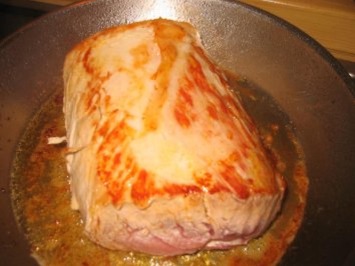 Fleisch: Zwiebel Bärlauch Braten - einfach - 39 kcal/100g