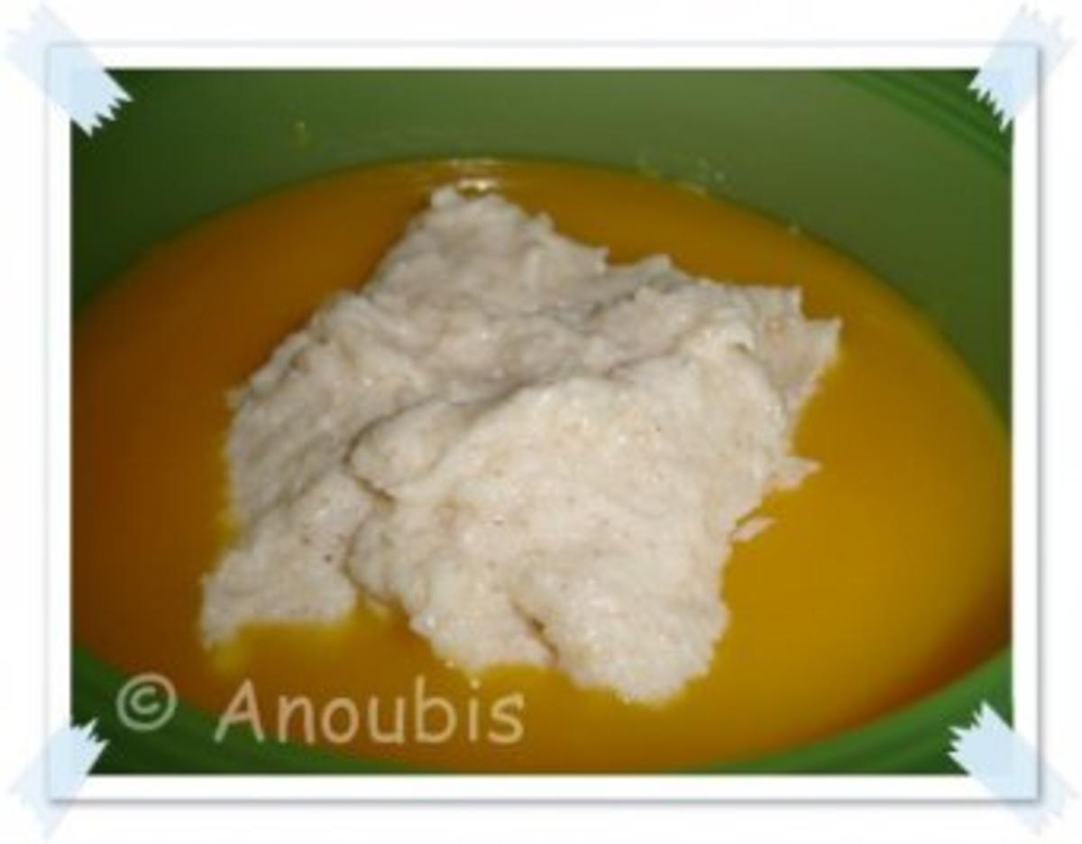 Hauptgericht süss - Dinkelgriess auf Mango - Rezept