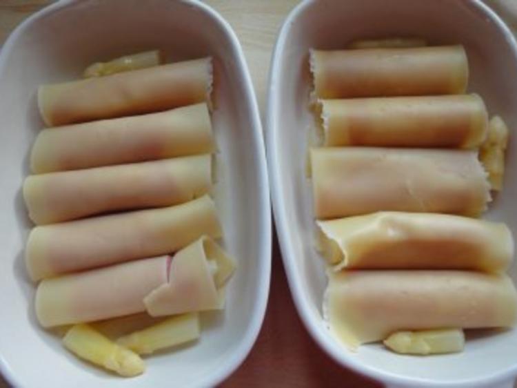 Überbackene Schinken-Spargel-Röllchen - Rezept - kochbar.de