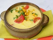 Rezept: Maiscreme-Suppe mit Polenta Maiscreme-Suppe mit Polenta - Rezept