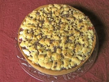 Beschwipster Erdbeer - Rhabarber - Kuchen - Rezept