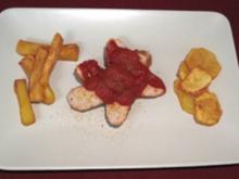 Currywurst mit Pommes a la Corinna - Rezept