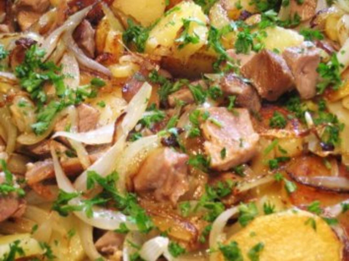 Tiroler Herrengröstl - heute mal mit Entenfleisch - Rezept - kochbar.de