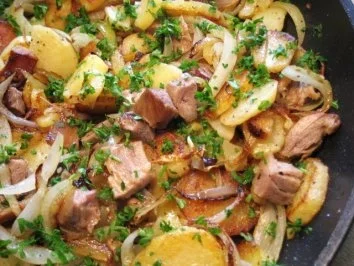 Tiroler Herrengröstl - heute mal mit Entenfleisch ... - Rezept - Bild Nr. 4