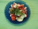 Rezept: Gurken-Paprika-Tomatensalat Gurken-Paprika-Tomatensalat - Rezept