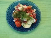Gurken-Paprika-Tomatensalat - Rezept