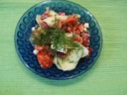 Gurken-Paprika-Tomatensalat - Rezept