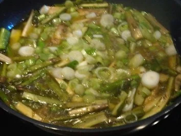 Gebratener grüner Spargel an Penne Rigatte - Rezept - Bild Nr. 2