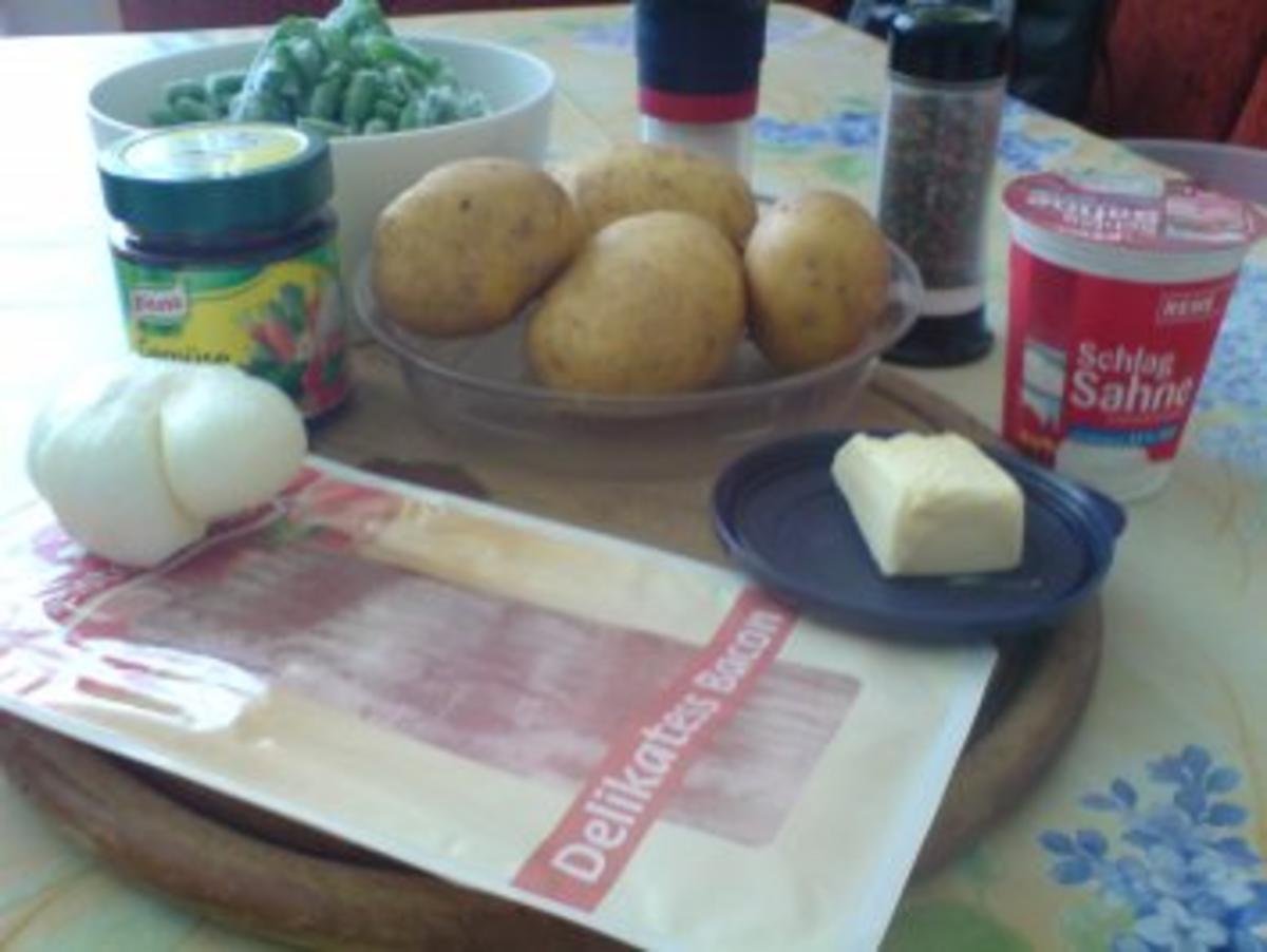 Kartoffelsuppe mit Schneidebohnen - Rezept - Bild Nr. 2
