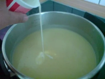 Rezept: Kartoffelsuppe mit Schneidebohnen Bild Nr. 5 Kartoffelsuppe mit Schneidebohnen - Rezept - Bild Nr. 5