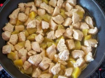 Kochen: Puten-Aprikosen-Pfanne - Rezept - Bild Nr. 4