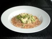 Spaghetti mit Broccoli-Käse-Sahne-Sauce - Rezept
