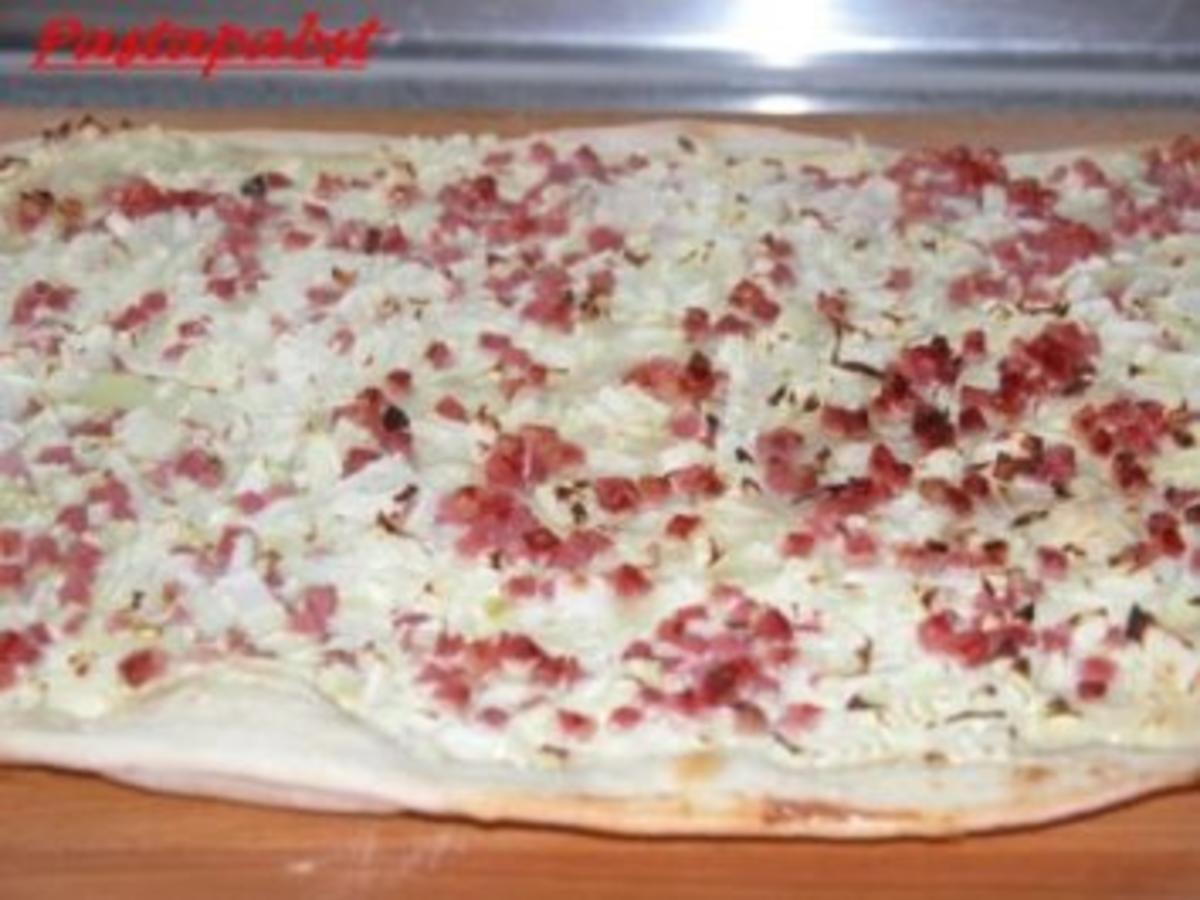 Elsässer Flammkuchen - Rezept mit Bild - kochbar.de