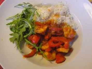 Rezept: Garnelen in einer Tomatensoße Bild Nr. 2 Garnelen in einer Tomatensoße - Rezept - Bild Nr. 2