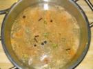 Spargeleintopf aus der Pfanne mit Champignons und Schweinefleisch - Rezept