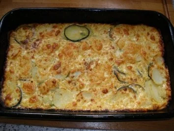 Auflauf/Gratin - Kartoffel - Zucchini - Gratin - Rezept