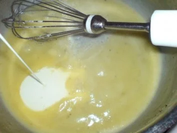 Leipziger Allerlei in Basilikum-Sahne-Soße zu Putensteaks und Kartoffelbrei - Rezept - Bild Nr. 9