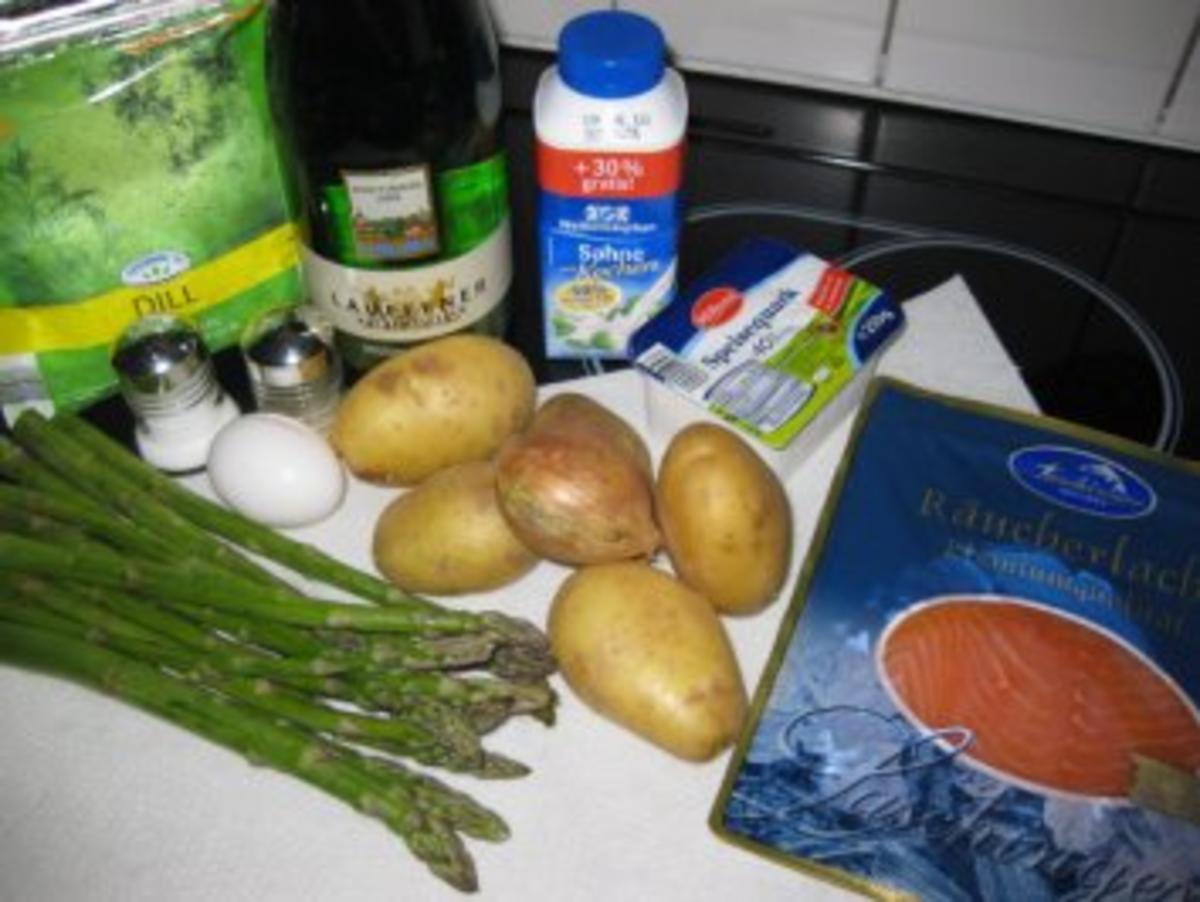 ♥  Kartoffelpuffer mit Spargel-Lachs-Ragout  ♥  Bilder sind ON ! - Rezept - Bild Nr. 2