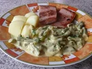 Gemüse: Grüner Spargel in Zitronen-Sahnesoße - Rezept